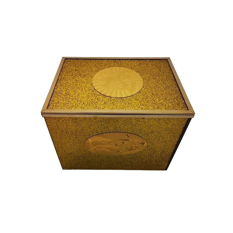 Gold Coffin Urn Box With Gold Trim best